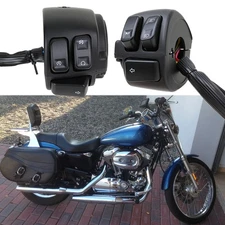 1" Handlebar Control Switches Kit for Harley Sportster XL Iron 883 1200 Custom