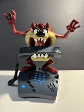 VTG Taz Talking Animated Telephone Warner Brothers Telemania Tested