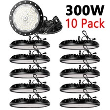 LED Shop Lights 300W UFO High Bay Light 30000LM Industrial Factory Gym Warehouse