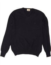 BROOKSFIELD maglione maglione uomo scollo a V blu navy medio DN51