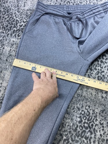 Under Armour Sweatpants Men Large Gray Loose Cold Gear Storm Workout Wide Leg - Picture 12 of 19