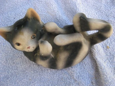 ANCIEN CHAT TIGRE EN PLATRE - Photo 1/3