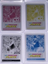 2025 Leaf 15th Anniversary Edgar Martinez 1992 Base A Printing Plate 1/1 SET