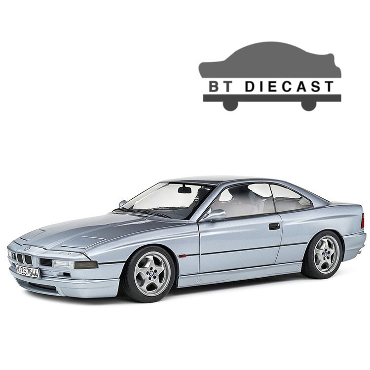 SOLIDO 1992 BMW 850 E31 CSI 1/18 DIECAST MODEL CAR ARCTIC SILVER S1807004