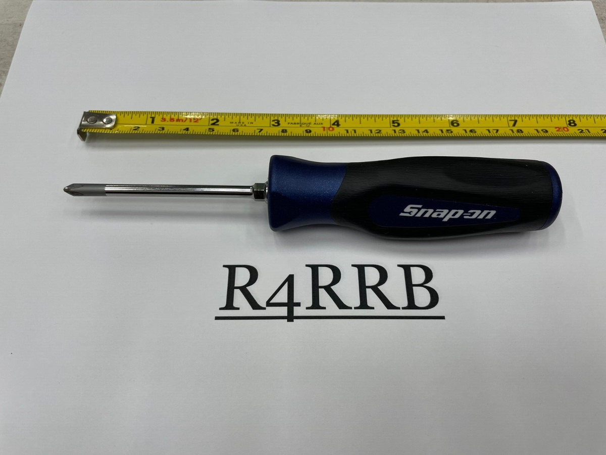 Snap-on Tools NEW 6pc POWER BLUE Soft Grip Combination Screwdriver