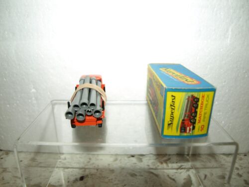 Matchbox Lesney Superfast #MB10-A Pipe Truck w/ type "B" Box 1970 - Imagen 4 de 6
