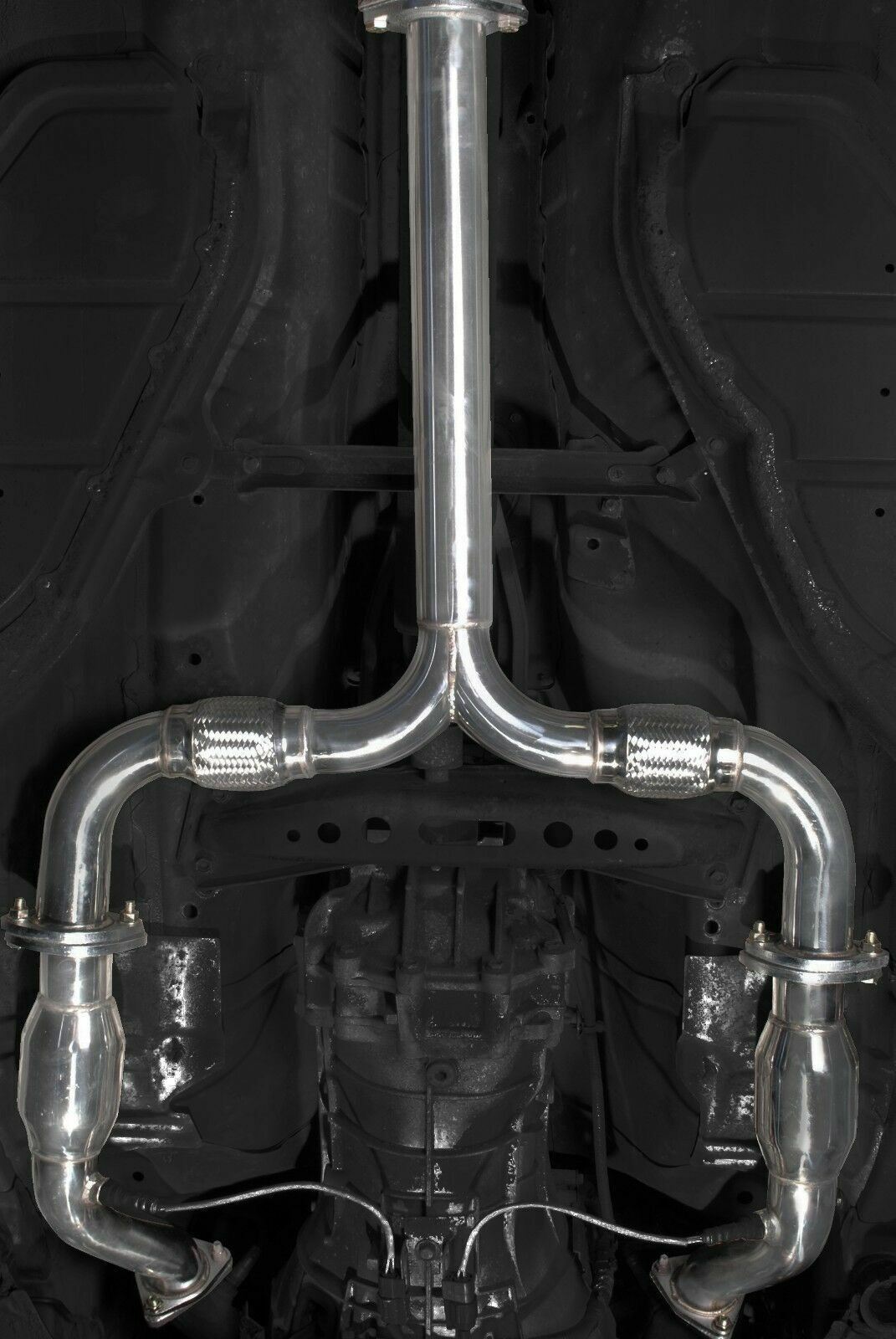 DC SPORTS STAINLESS STEEL POLISHED HEADER FOR G35 350Z FX35 M35 03-06 NHS4201