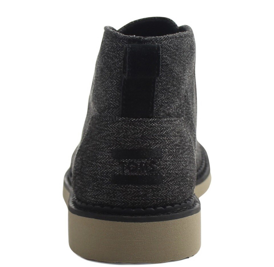 Toms Chukka Mateo Boots Herringbone Size 13 Men Toms mateo chukka boot charcoal herringbone + FREE SHIPPING  main image 4