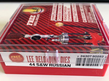 Lee 90293 44 S&W Russian Carbide 3 Die Set (Ships Insured)