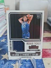 2023-24 Panini Contenders Leonard Miller Rookie Ticket Patch RC TIMBERWOLVES
