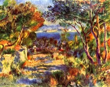 Le Staque by Pierre-Auguste Renoir Giclee Fine Art Print Repro on Canvas