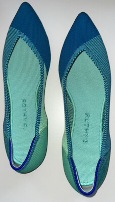 Rothy's The Point in Blue Jade Women s Size 8