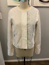 Elie Tahari Size M Lace Tweed Jacket
