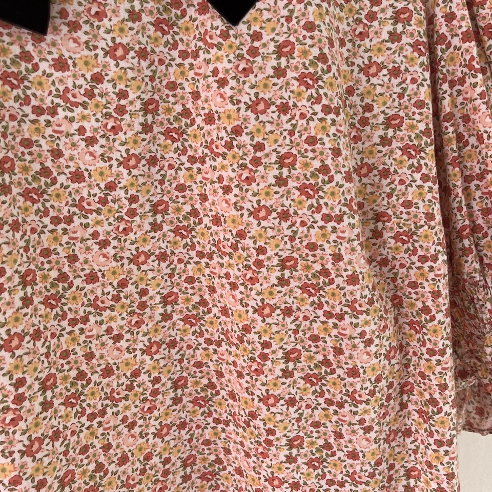 River Island Multicoloured Ditsy Floral Puff Sleeve Blouse Cottagecore