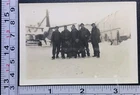 WW2 Era Bomber Plane Flight Crew Aviation Military BW Photo Snapshot
