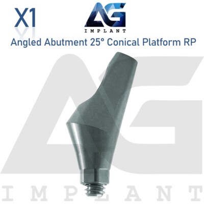Angular Prosthetic System RP 25° Titanium Conical Connection Hex With Screw