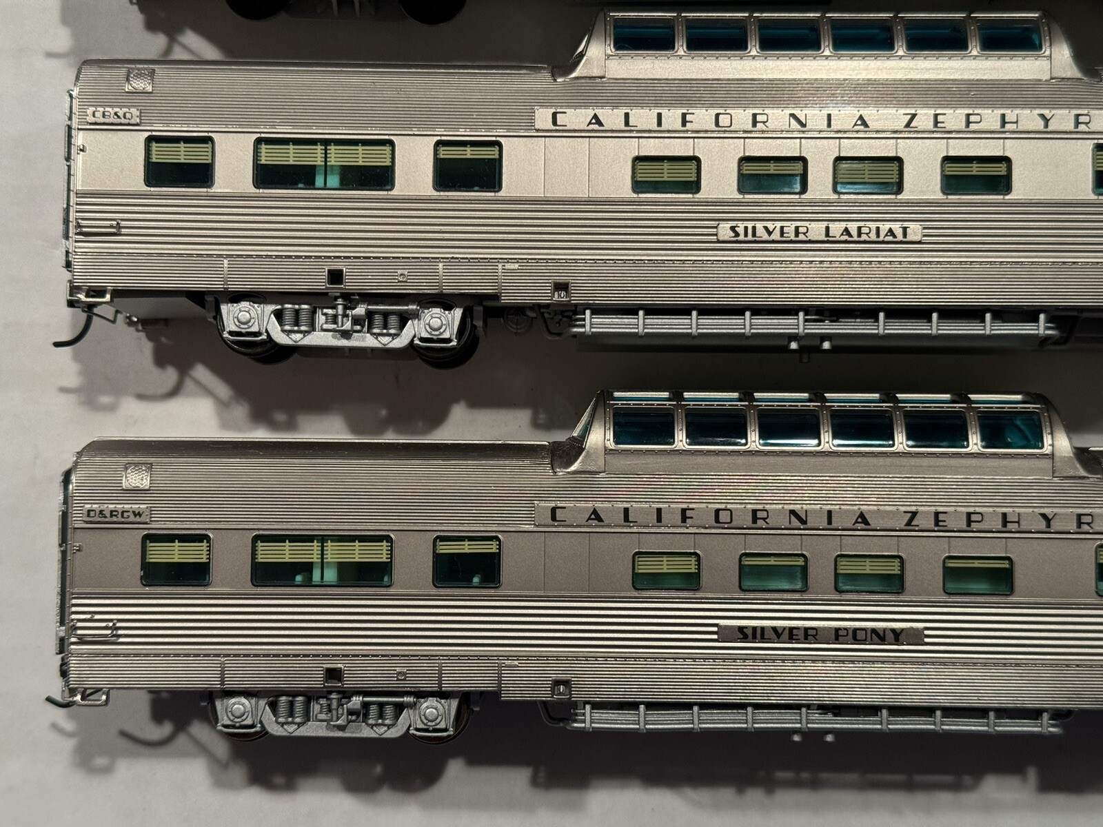 HO Lot of 4 Broadway Limited California Zephyr Passenger Cars D&RGW CB