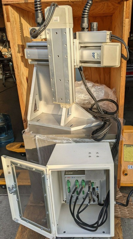 IAI ICSPA2-YCH-I-25AQ-15AQB-T1-3L-SC-SC 2 AXIS INDUSTRIAL ROBOT WITH CONTROLLER