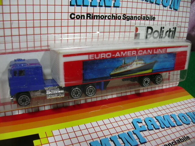 POLISTIL 1/55 MINI CAMION PROMOZIONALI KELLY CROWN RESORT 4 pz MINT IN BLISTER - Immagine 3 di 4