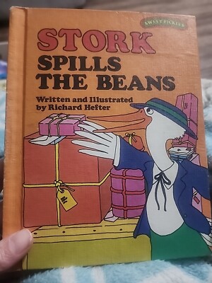Stork Spills The Beans Written And Illustrated By Richard Hefter Vintage 1977