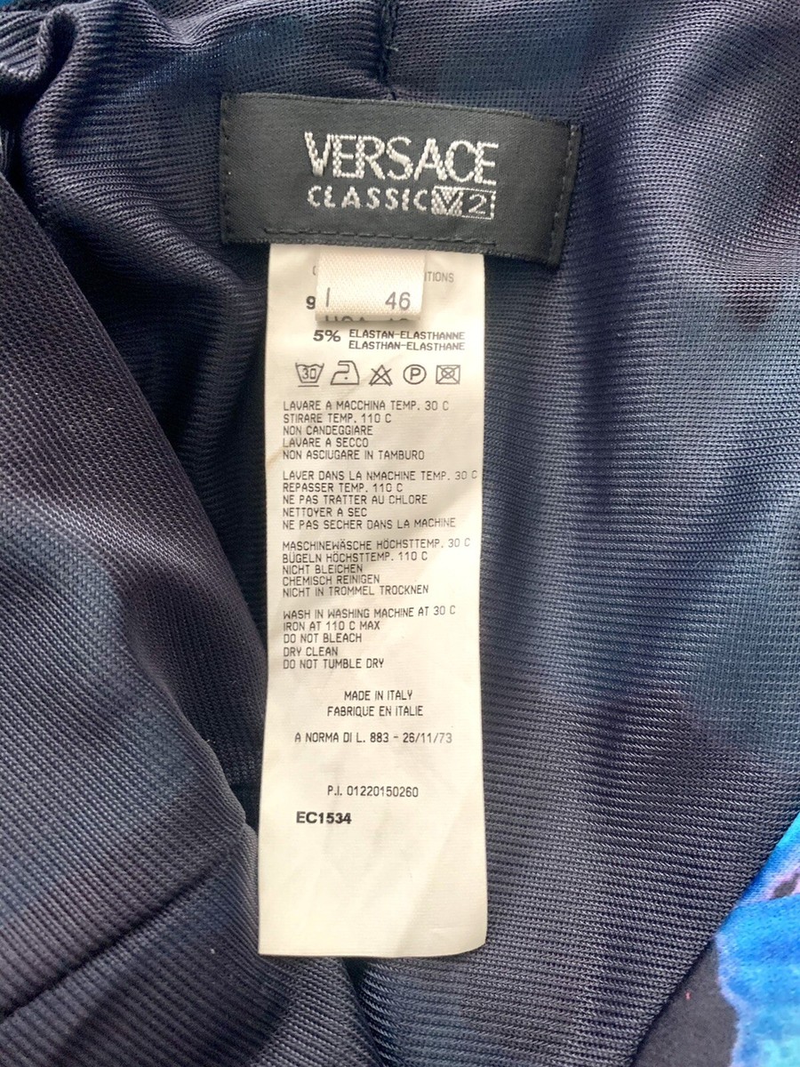 VERSACE ブラックドレス 長袖 Vネック セール】Vネックベルト付き半袖ワンピースドレス（ワンピース