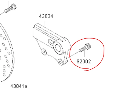 Kawasaki ZX7-R ZX7RR Titanium brake caliper bolt kit 96-03 Ti full set - Image 3 of 4