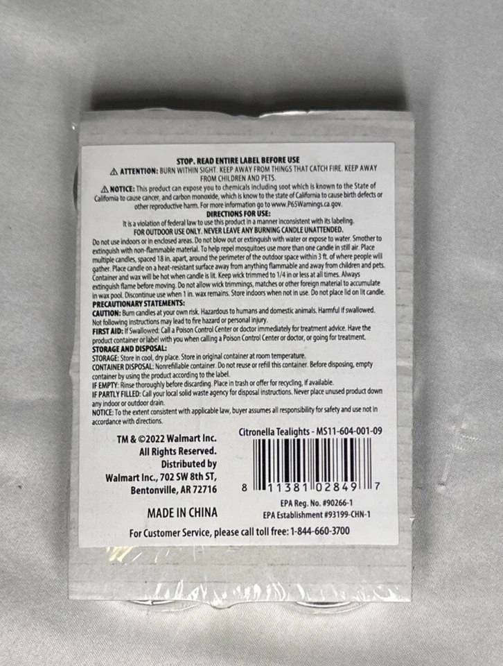 outdoor citronella Tea lights - Image 2 of 2