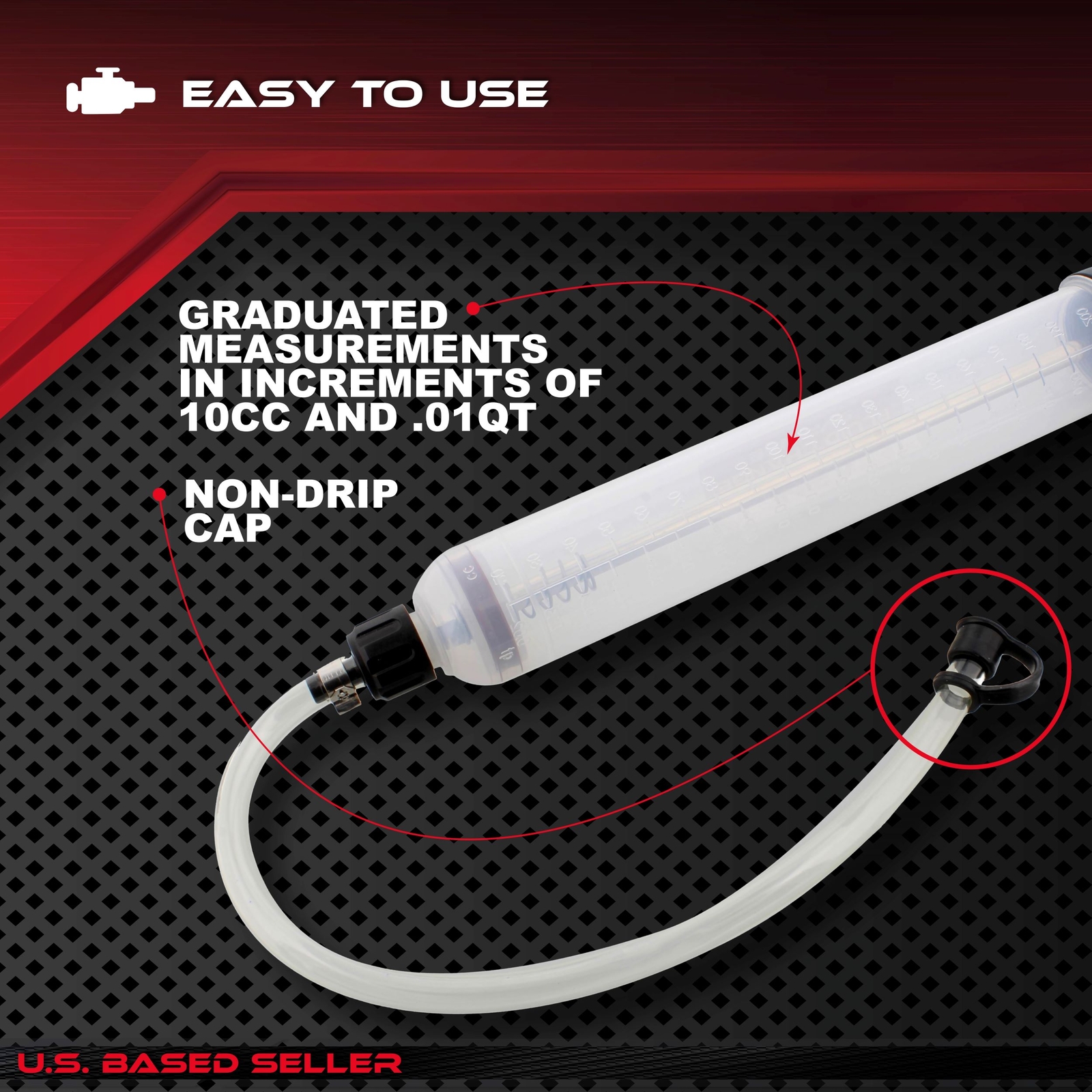 ABN Oil Change Syringe Brake Fluid Extractor Pump Automotive Oil