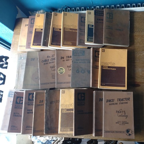 26 Vintage Caterpillar Tractor Parts Books
