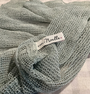 Simply Noelle Infinity Scarf Beautiful Teal Color with Clear 