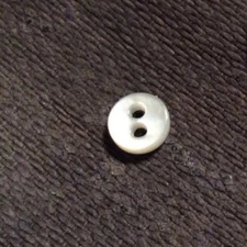 MICHAEL THOMAS CO BUTTONS #BPG21004 GENUINE PEARLS--2 HOLE--1/4"-- 10 PIECES