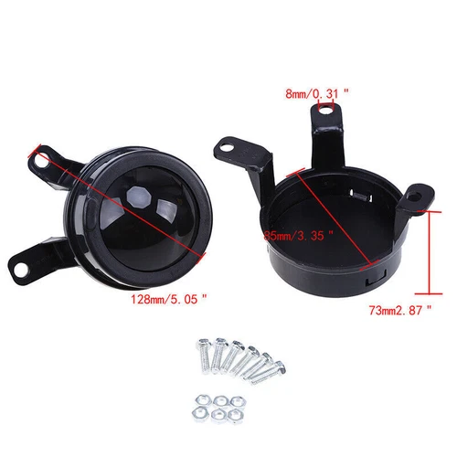 2PCS Front Bumper Fog Lights ACC Decor Cover For Audi A6 S6 A7 RS6 2011-2016 - Picture 11 of 11