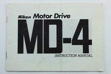 Nikon Motor Drive MD-4 - Genuine Original User Instruction - Manual Booklet