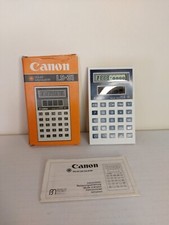 Canon LS-31 Solar Taschenrechner mit Etui & Originalkarton, Handbuch