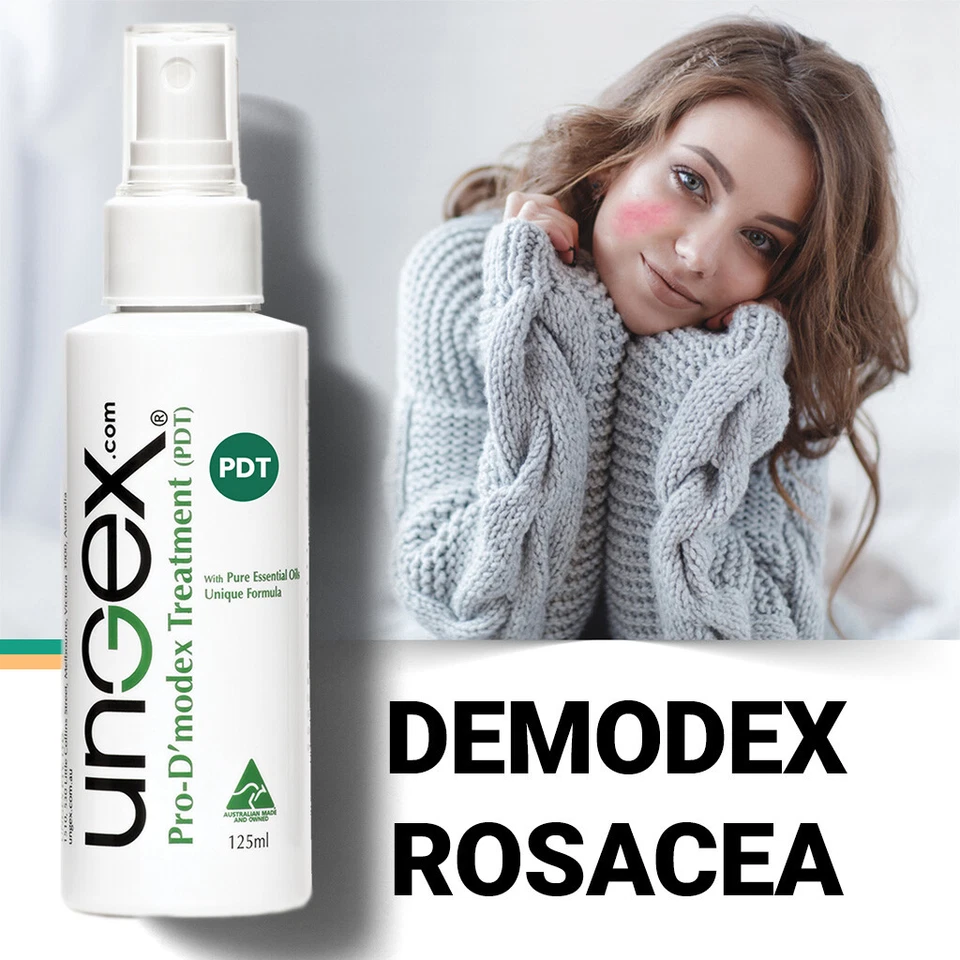Ungex Anti-Demodex Mite Treatment | Acne Rosacea Seborrheic Dermatitis Hair Loss - Image 3 of 4