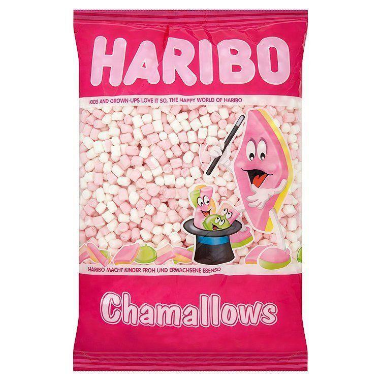 Mini Malvas Nubes, 1kg Dulces Retro Rosa y Blanco