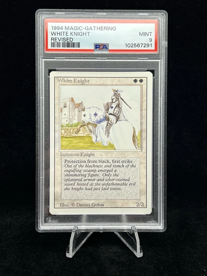 BLACK KNIGHT & WHITE KNIGHT Revised 1994 Magic The Gathering MTG PSA 9 MINT 😳 - Image 2 of 4