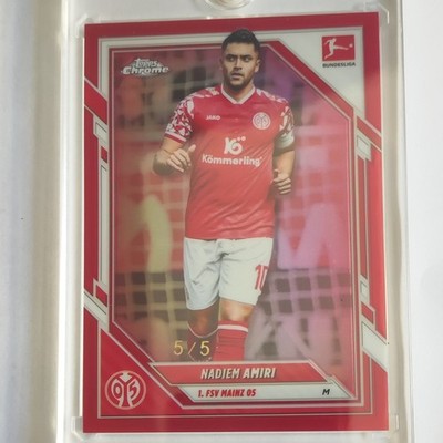 Topps Bundesliga Chrome 2025-26 Nadiem Amiri /5 True Red Mainz 05