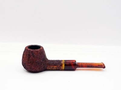 briar pipe Casanova  rustic Tobacco Pipe 9mm filter pfeife made in Italy