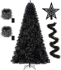 6Ft Artificial Black Christmas Tree Outdoor Black Halloween Tree Decorations