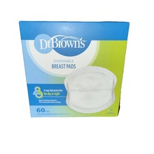 Dr. Brown's Day or Night Disposable Breast Pads 60 Count Box Individually wrap