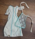 Vintage 1970s Barbie #7824 Peasant Dress Muslin Lace Apron A19