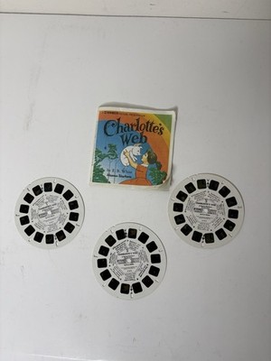 Charlotte's Web View Master 1973 Packet B321 Complete 3 Reel Set & Book