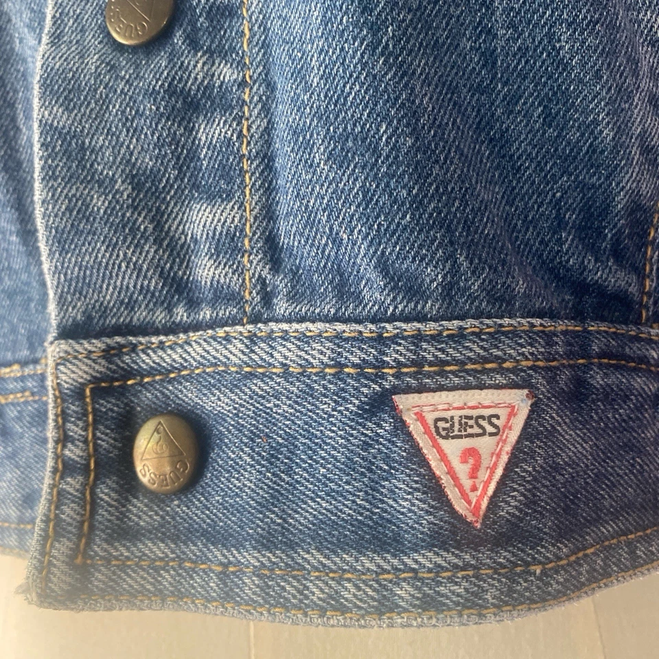 Chaqueta vaquera vintage años 80 Guess Georges Marciano para mujer talla XLarge Foto 4 de 4