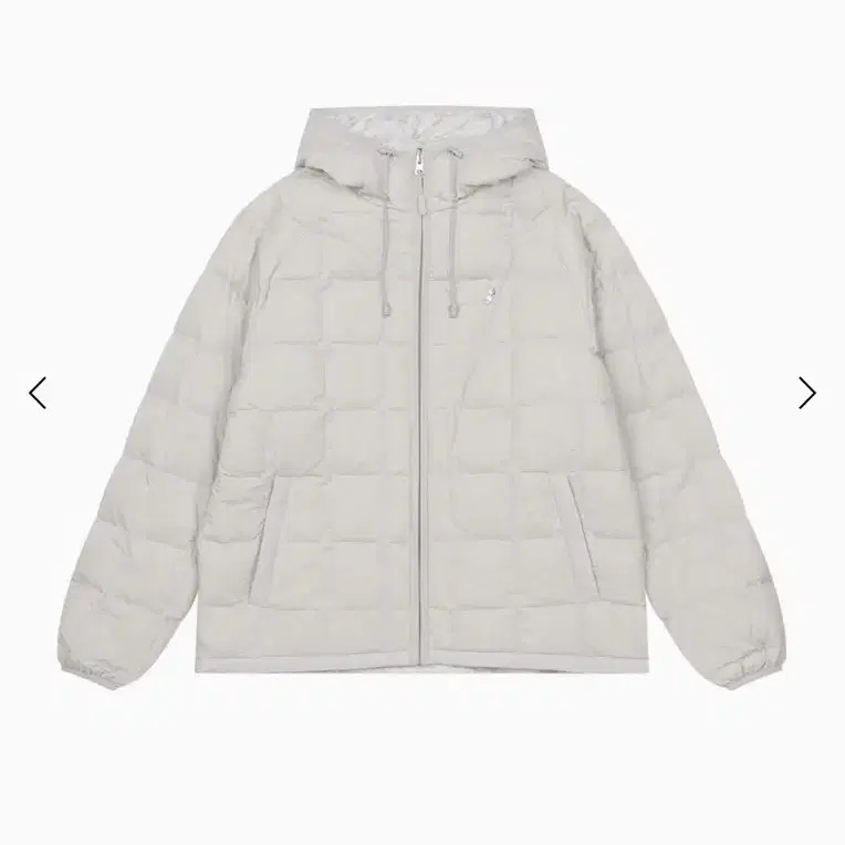 Oheasio Reversible Light Gray Down Padding Jacket - image 1