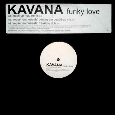 Kavana - Funky Love - Used Vinyl Record 12 - 95 - Promo - N4593z
