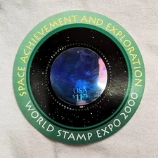 USPS 2000 Stamp Pane, World Stamp Expo 2000 ( $11.75 denomination, Scott #3412)