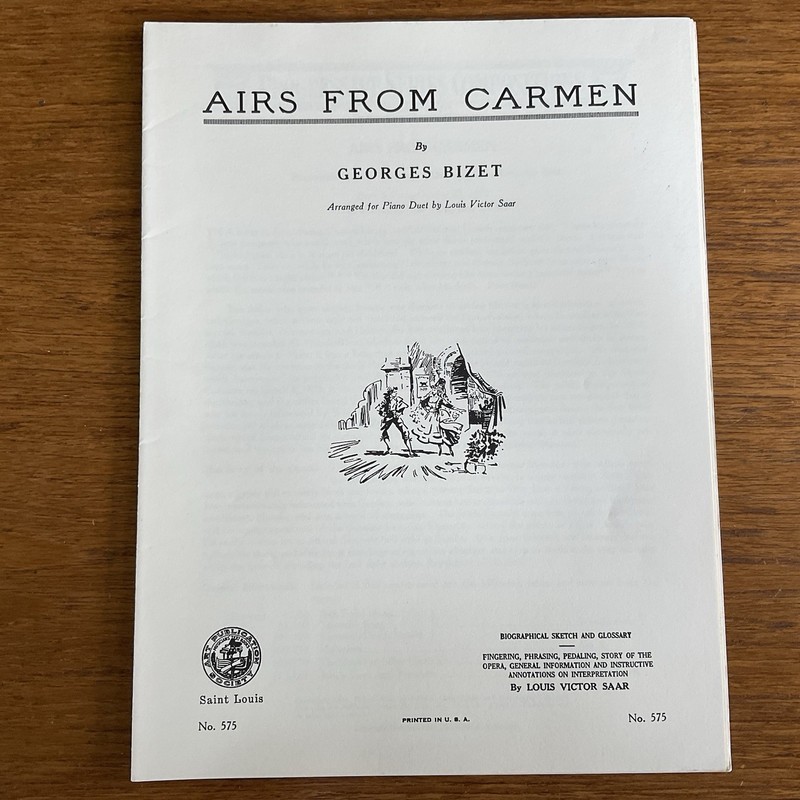 Airs from Carmen~Bizet~duet~Progressive 500 Series~#575~Art Publication Society