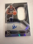 Desmond Bane 2020-21 Panini Spectra Rookie Jersey Auto RPA #187