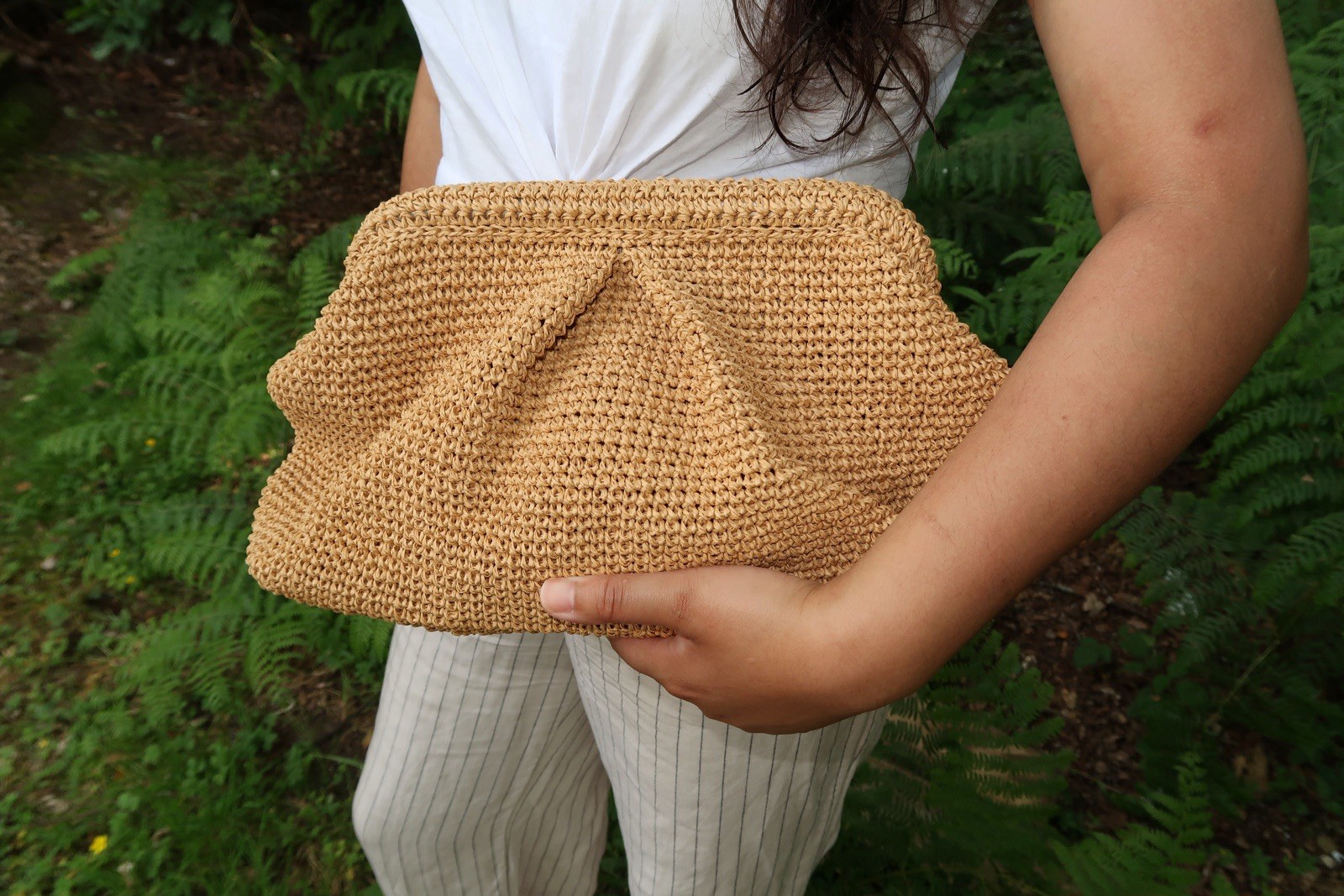 Bolso clutch hecho a mano